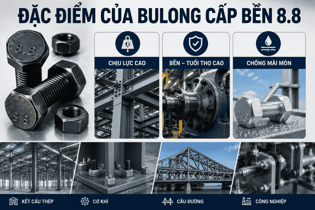 Đặc Điểm Nổi Bật Của Bulong 8.8