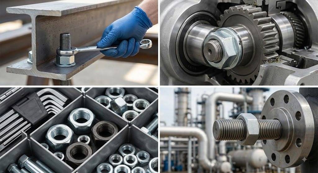 Ứng dụng của đai ốc DIN 934