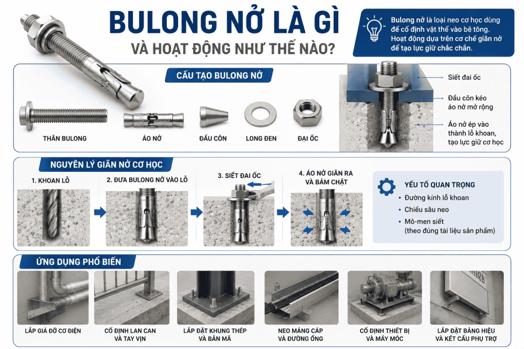 bulong nở là gì và hoạt động như thế nào