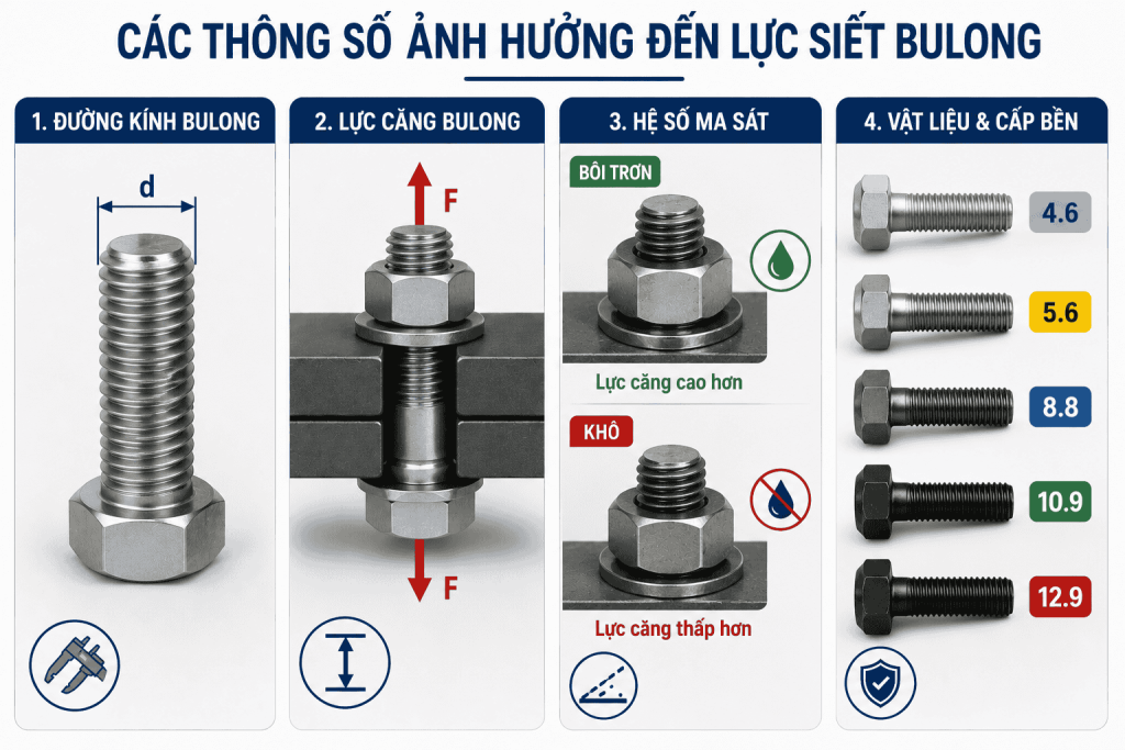 Các thông số ảnh hưởng