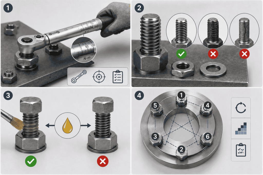 Cách kiểm soát torque khi siết bulong
