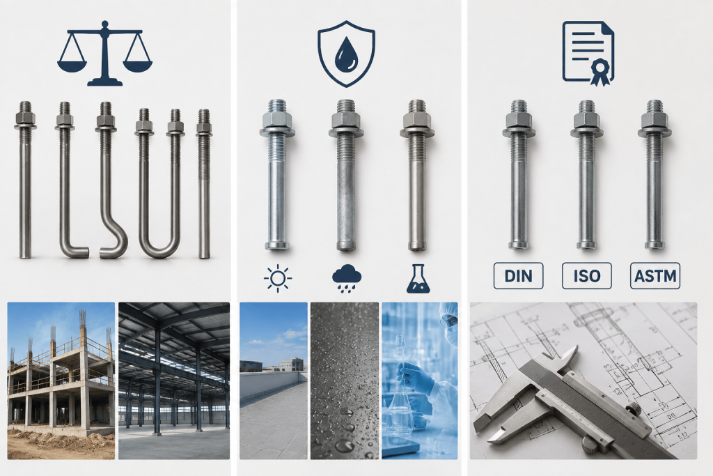 Cách Lựa Chọn Bulong Móng Phù Hợp