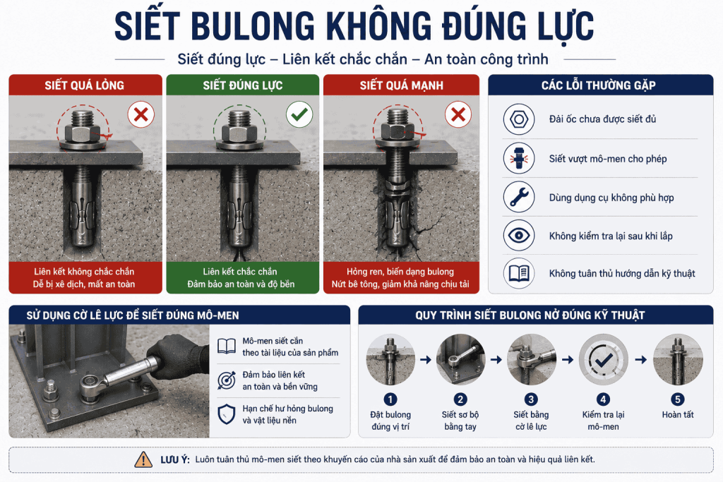 Siết Bulong Không Đúng Lực