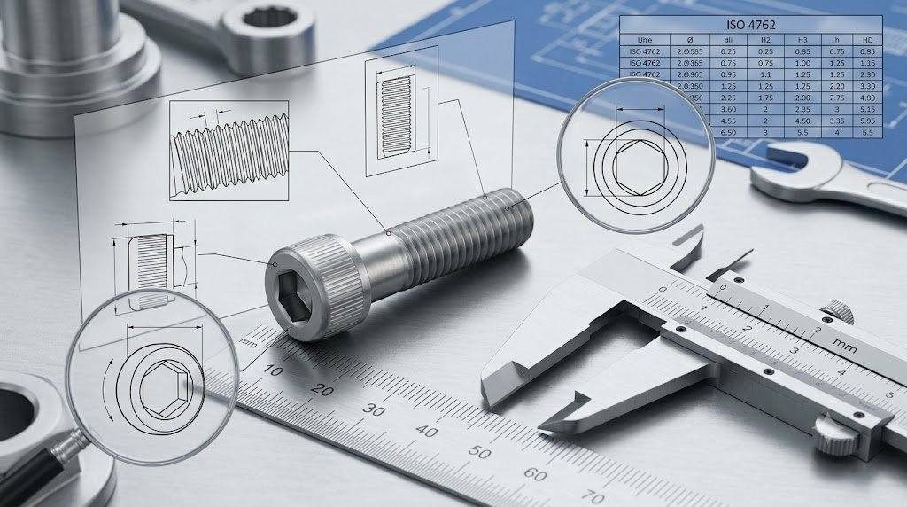 Tiêu chuẩn và kích thước bulong ISO 4762