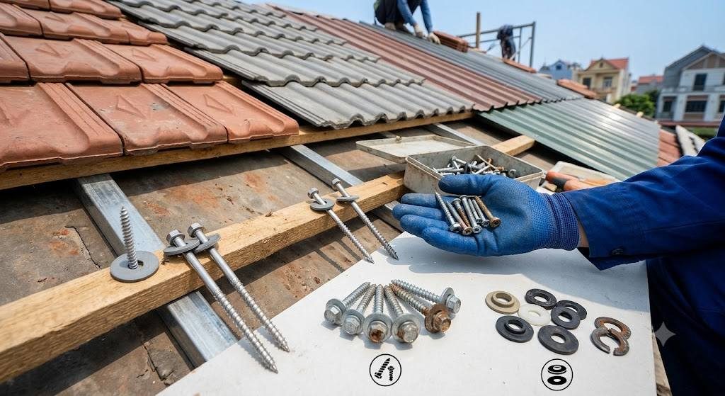Cách chọn vít bắn ngói phù hợp