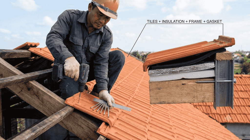 Cách xác định kích thước vít theo độ dày ngói và kết cấu khung mái