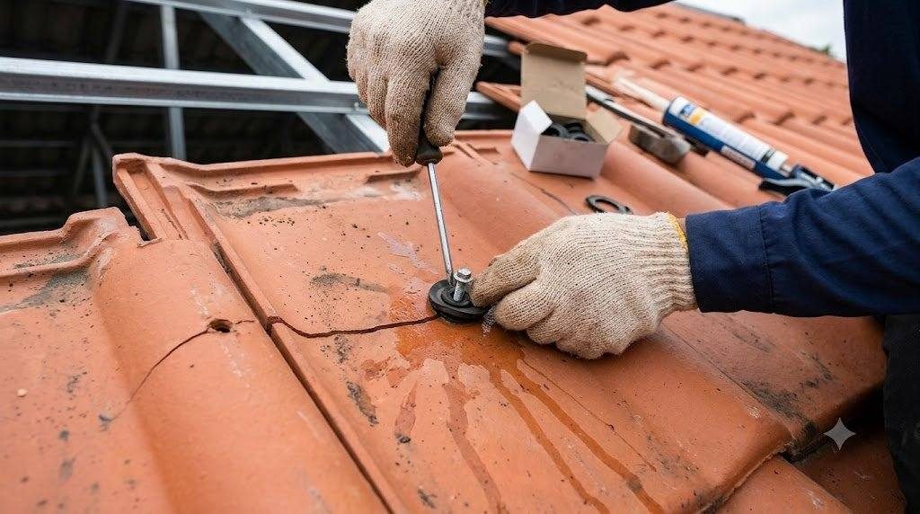 Cách lắp vít bắn ngói chống dột đúng kỹ thuật