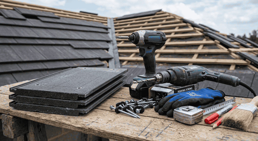 Dụng cụ cần chuẩn bị trước khi bắn vít ngói