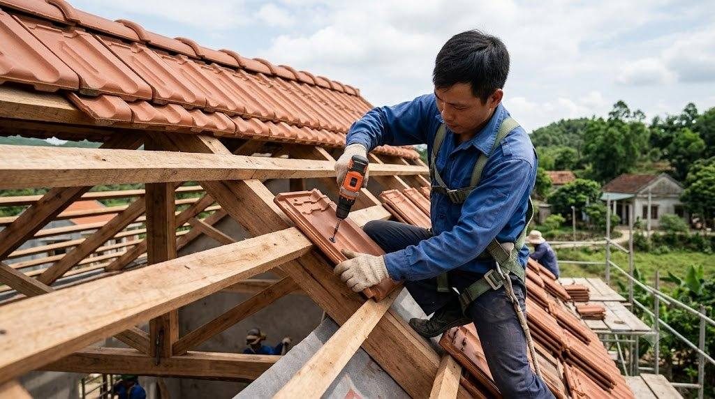 Vít bắn ngói được sử dụng ở đâu