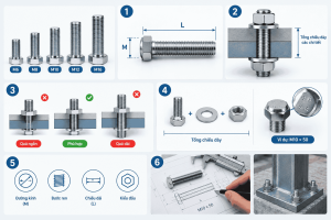 Cách xác định chiều dài bulong là gì?